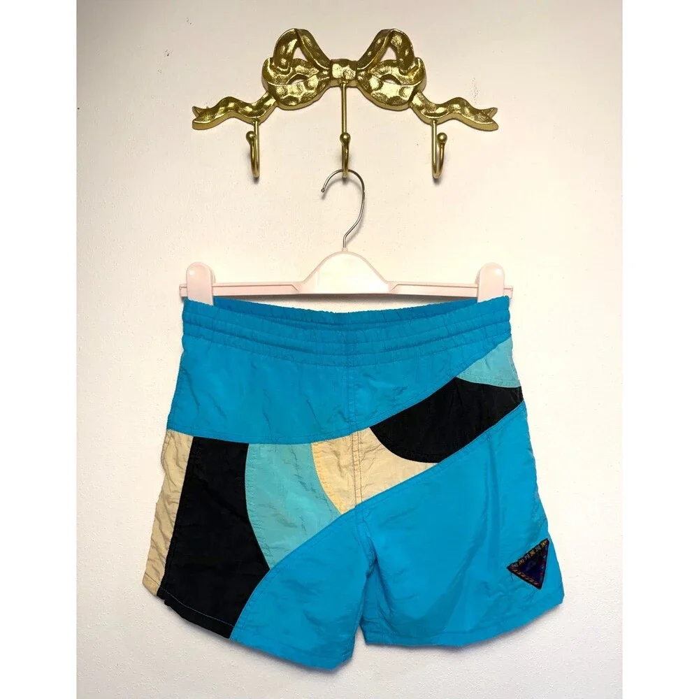 Vintage Retro Color Block Swim Trunks Vintage Retro Color Block Swim Trunks Boys
